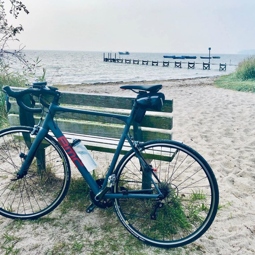 Biking at the sea - by Helmut Hoffer von Ankershoffen